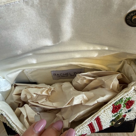 NIB Rachel Zoe Cherry Beaded Shoulder Bag - Picture 5 of 8